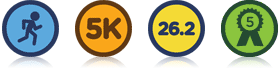 RunKeeper + foursquare badges
