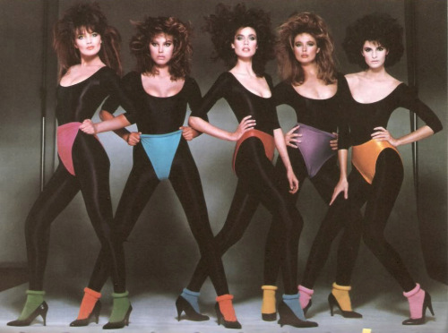 The 80s: Really, really crazy times! I do love this picture: Amazing hair cuts, vivid colors, sexy g