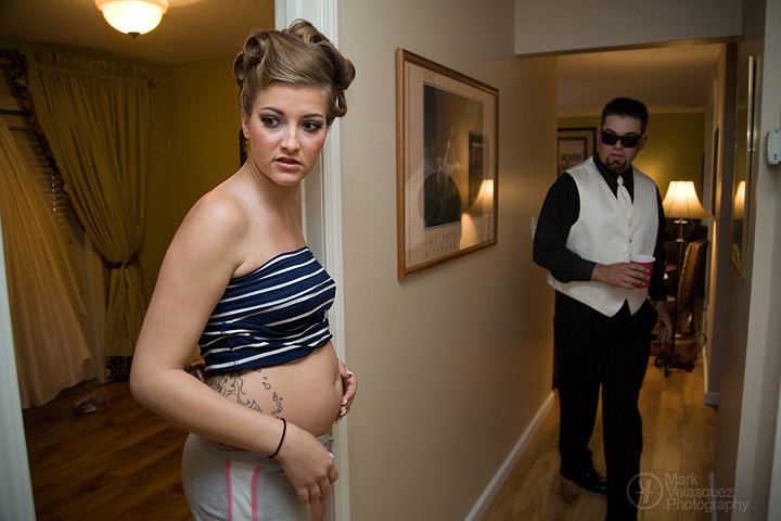 Almost four months pregnant, my model Sarah asked me to shoot her wedding earlier
