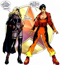 Georgethecat:  Thehappysorceress:  Remember When Black Canary &Amp;Amp; Wonder Woman