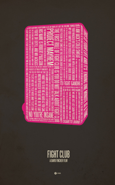 Fight Club // Minimalist Movie Poster Poster... |