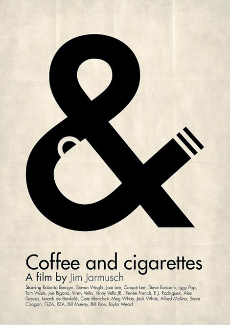 Coffee & Cigarettes Poster – An ampersand love affair