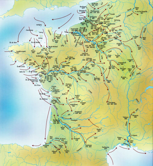 fuckyeahnorsemen:Viking Raids in France: 9th - 10th Centuries