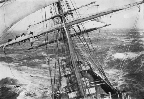 Garthsnaid off Cape Horn photo by Alexander Harper Turner, ~1920via: NZ National Library  |  AU National Library