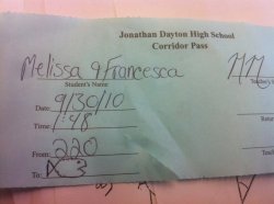 Soooo My Teacher&Amp;Rsquo;S Last Name Is Salmon.  This Is A Pass A Student Came