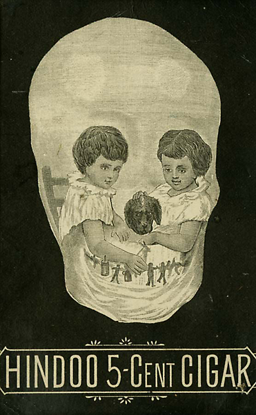 babes-oliver-blog: Skull / Kids Playing with Puppy and Paperdolls - 1800s Metamorphic Postcard for H