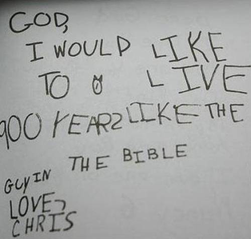 Porn Pics Letters from kids to God.