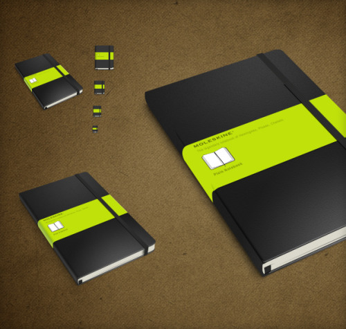 Freebie: Moleskine Icon (PSD, PNG, ICO, ICNS)