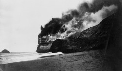 The Burning of the Cliff House, San Francisco,