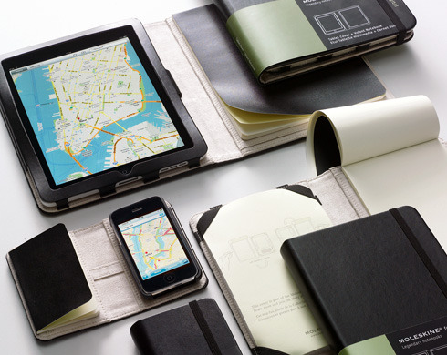 Moleskine announced new hybrid covers for iPhone and iPad. The covers integrate a traditional Moleskine pad with a protective case and holder for your favorite device. Rumors are already circulating that there may soon be covers available for other...