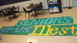 Haha the senior class filler that Raymond and I made for our first rally tomorrow!!!