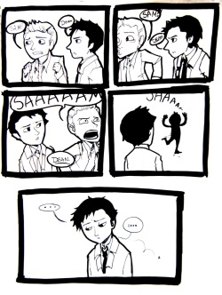 foxychicken:  teamj2:  theholytaxaccountant:  pickupthatamulet:  castielle:  Oh my god. This.  awww, cas  This hurts my heart   THE TRUTH IS HARD CAS.  D’awwwww  WHAT. WHAT, I DON&rsquo;T EVEN. Well damn, I&rsquo;m raising my tumblr from perdition