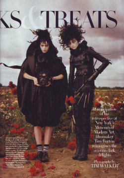 suicideblonde:  Tim Burton’s Tricks &amp; Treats photographed by Tim Walker for Bazaar, October 2009  Love love love!!!