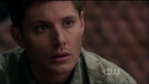 Dean, if you don’t want people thinking you’re gay for an angel, you might want to stop getting all dewy-eyed at the mere sight of him.   Just a thought.
