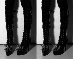talithawalakutty:  whenever I have the money I want to buy another pair of 8 inch pleaser platform boots and add something like this 