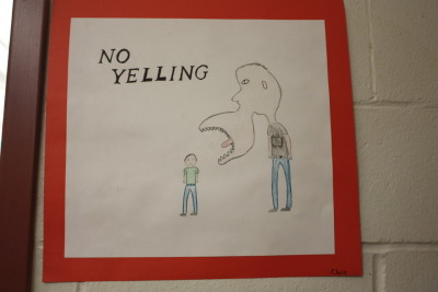 neutralmiltankhotel:
“fuckyeahterribleart:
“ At my old middle school, the art teachers have sixth graders and fifth graders draw pictures of things they shouldn’t do in the hallways…
”
b
”