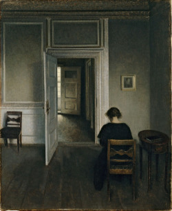  Vilhelm Hammershøi, Interior, Strandgade 30, 1908 
