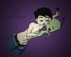 zim and danny phantom  theres two more pictures