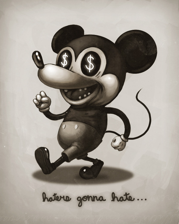 Mickey has his mind on his money and his money on his mind in this rad illustration by Mike Mitchell. I had the privilege of watching Mike put together this artwork during his Live Stream lastnight. Great music and great art!
“What can I say? I love...