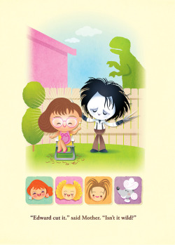 thedailywhat:  Edward Scissorhands Fan Art of the Day: “Kawaii Edward Scissorhands” by Jerrod Maruyama. For the Scissorhands 20th blog, which is collecting artwork inspired by Tim Burton’s cult classic in honor of its the 20th anniversary. [flickr.]