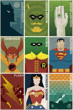 herochan:  Vintage DC Superhero Posters A series of posters of some of my favorite DC characters. Blog | Twitter | Etsy | Behance | Facebook | DeviantArt  Pure awesomeness!