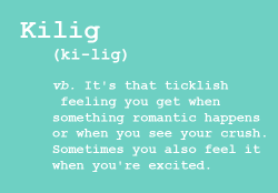 when reading fanfics. this is the dominant feeling. i missed hearing this word