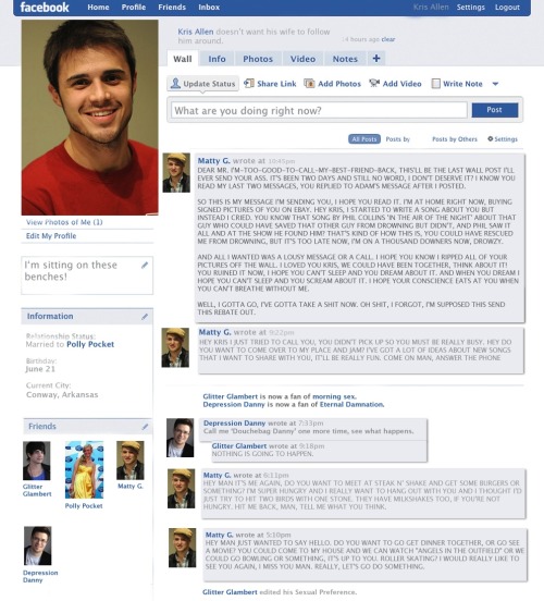 dullglitter:  -peeta:  HERE WE GO.  “Depression Danny is now a fan of Eternal Damnation” LOLOL DYING  BUHHH MEMORIESSSS.