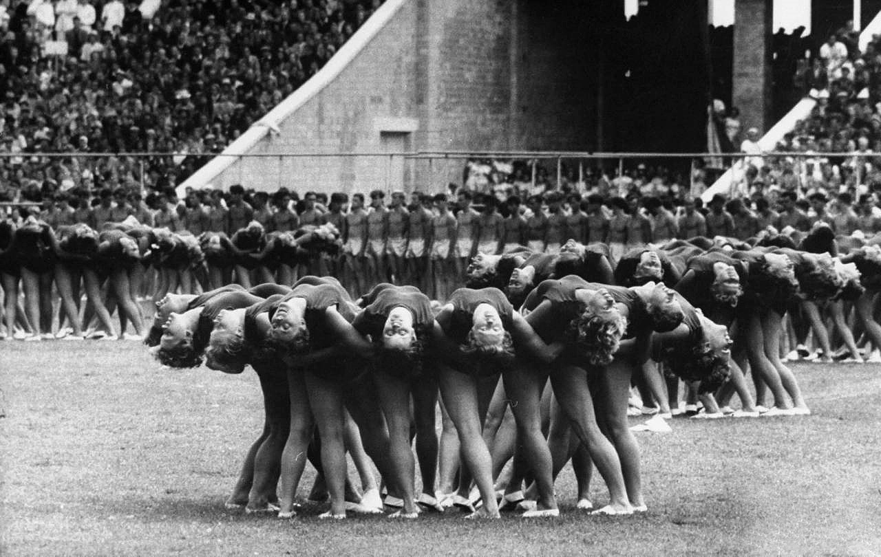 unfolding flower photo by Lisa Larsen; 1st Spartakiad of the Peoples of the USSR,