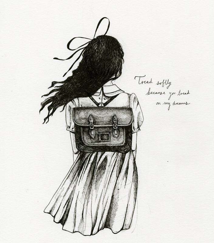 misswallflower:pinpricks:   Tread softly because you tread on my dreams William Butler