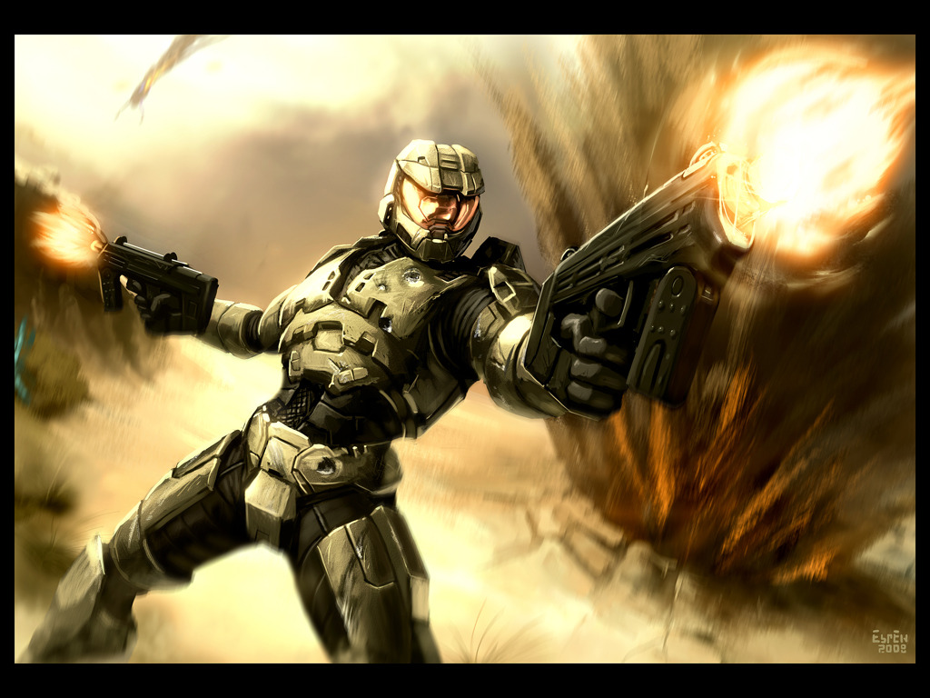 Halo’s bad ass hero Master Chief lays waste to Covenant forces in this artwork by Espen Grundetjern. Get some!!!
Related Rampage: Marvel vs Capcom 3 Promo Piece
Master Chief by Espen Grundetjern / EspenG (CGHUB) (deviantART)