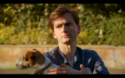poet-laureate:  gingerandnotrude:  It’s David Tennant with a puppy. Your LIFE is invalid.  CUTEEEE 