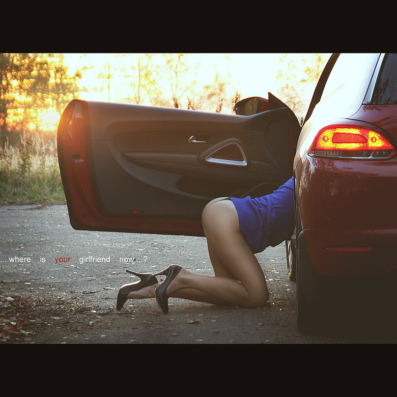 Hot cars and girls on bikes