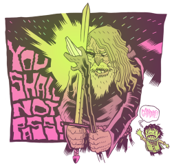 agentmlovestacos:  Awesome Gandalf art by