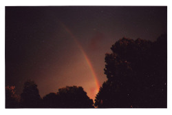 rippedskin:caravans:instax of a rainbow outside my window a few weeks ago