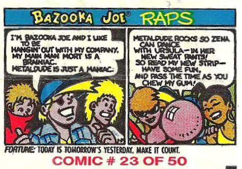 Bazooka Joe Raps Comic #23 of 50