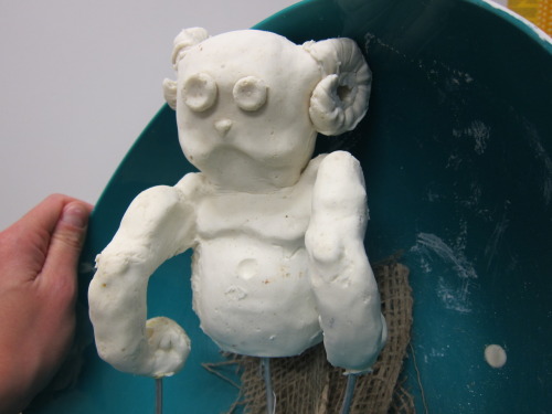 Woo! Lots Done Yesterday. I Made The Very Last Of The Puppets (Monster #2, Above) And Started The Epic
