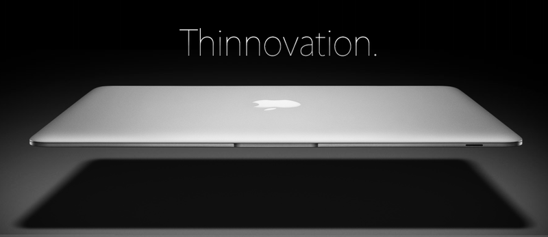 [Applespeak] Thinnovation
I have decided to post this particular picture since probably at today’s “Back To The Mac” event, Apple will introduce a new iteration of the MacBook Air.