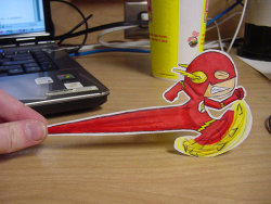 mikeballan:  The fastest paper cutout alive..!