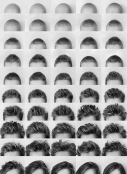  Karin Stack photographed her hair growing back after losing it in chemotherapy 