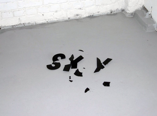 defacedbook:  Cameron Irving Untitled (Broken Signage), 2009 
