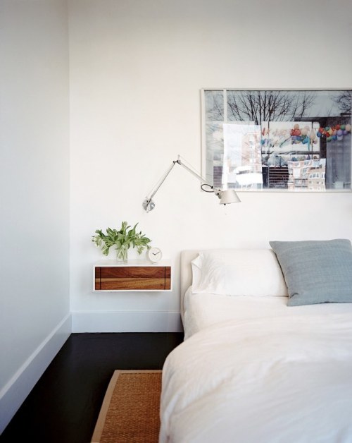 Black and turquoise bedroom