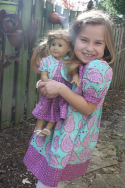 American girl doll dress to match.