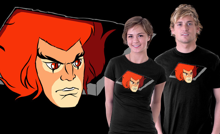 thedailywhat:  Tee of the Day: “Ceiling Thunder” by Tom Ledin. Ceiling Lion-O