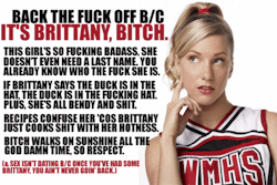 Razelynlovestotumble:  Ribbitsays:  Hypnowad:  It’s Brittany Susan Pierce…. Bitch.