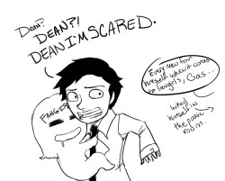 FINALLY did it. Silly little doodle of a fangirl *COUGHyouknowhoyouare* attacking Cas.