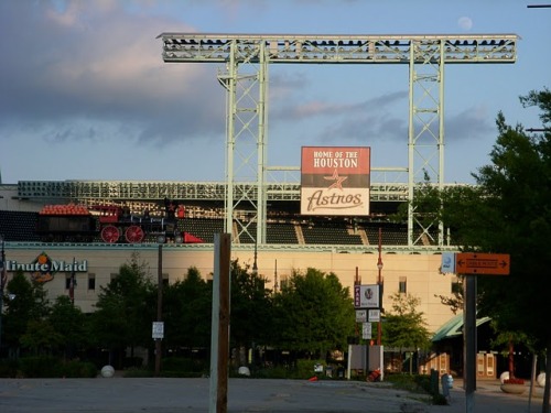 After going to an Astros-Yankees game in 2008, I went back to a picture of the train after Minute Ma