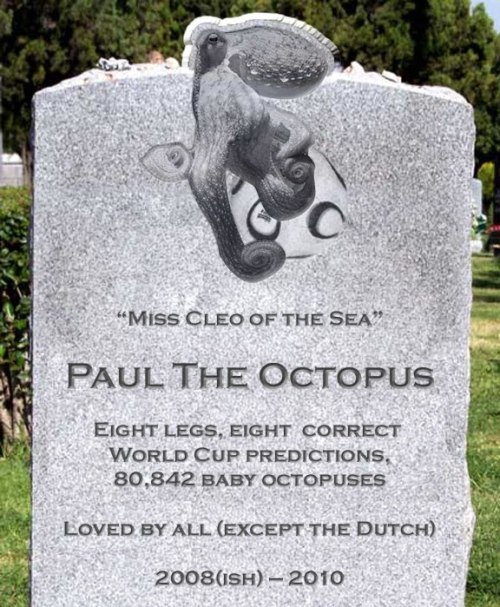 pdl2h:
“tequilamockingbird-:
“ jillybean0880: brightskymystery: persianlikethecat-:
“ “ “ RIP Paul the Octopus
”
Lawl (except the dutch)
”
haha at the dutch :P
”
why am i laughing at this
RIP Paul the Octopus.
”
R.I.P.
”