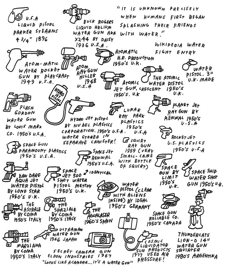 “The Evolution of the Water Pistol” by Jason Polan I really like Jason’s stuff.