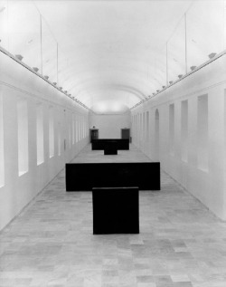 symmetrical:  (via ahnini, snowce)  Richard Serra, Equal-Parallel: Guernica-Bengasi, 1986  