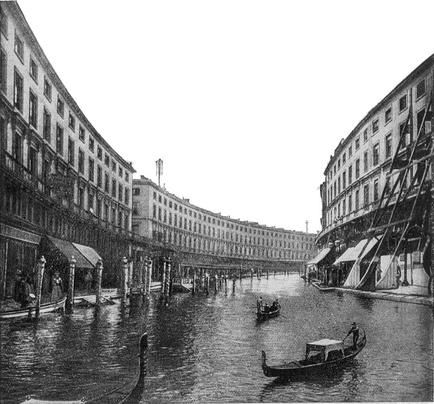 Canale Del Regente, one time known as Regent Street, London illustration by Messrs.